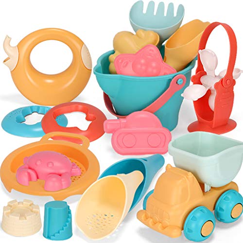 Qsvbeeqj 9/14/17 Stücke Kinder Sandkasten Set Meer Eimer Bad Wasser Spiel Für Baby Strand Spiel Spielzeug Spielen Warenkorb von Qsvbeeqj