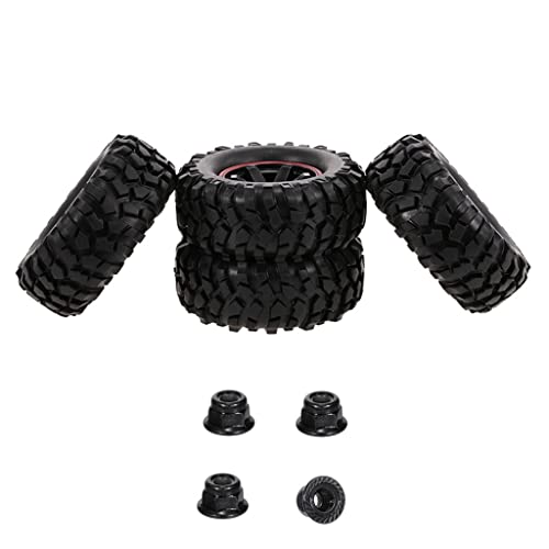 Qsvbeeqj 96mm Crawler Beadlock Radnaben Gummirad Reifen Für W/6 Speichen Für 1/10 Skala HSP SCX10 Modell Upgrade A von Qsvbeeqj