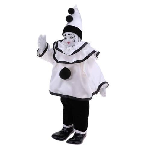 Qsvbeeqj Antike Weiße Keramik Clown Mit Glasaugen Und Glitzerndes Outfit Für Tabletop Display Home Office Dekoration Keramik Clown Figurine Qsvbeeqj Antike Weiße Keramik Clown Mit Glasaugen Und Glitzerndes Outfit Für Tabletop Display Home Office Dekoration Keramik Clown Figurine von Qsvbeeqj