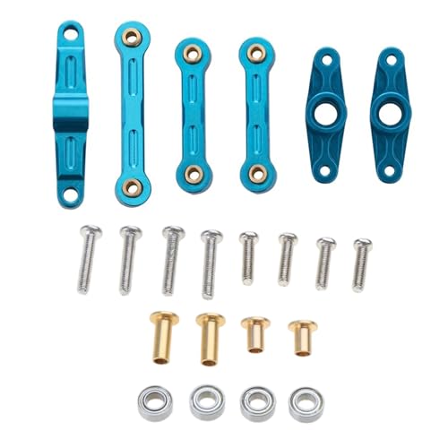 Qsvbeeqj Auto Lenkung Zugstange Langlebig Servo Linkage Set Upgrade Teil Für TT02 TT02D 1/10 Drift Auto Zubehör von Qsvbeeqj