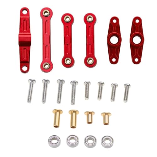 Qsvbeeqj Auto Lenkung Zugstange Langlebig Servo Linkage Set Upgrade Teil Für TT02 TT02D 1/10 Drift Auto Zubehör von Qsvbeeqj