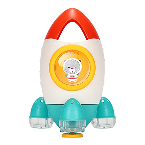 Qsvbeeqj Babyparty Sprinkler Spielzeug In Raketenform Mit 3 Motoren Der Unterseite. Drehen Und Sprühen Sie Wasser Um Den Raketenstart Zu Simulieren von Qsvbeeqj