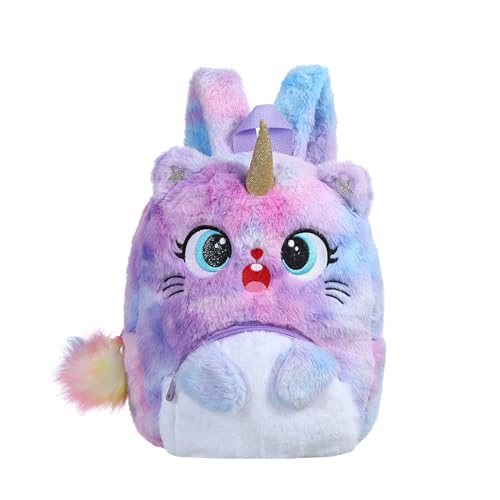 Qsvbeeqj Big Eyes Plüsch Rucksack Für Kinder Cartoon Schultasche Bunte Färbeschultern Tasche Für Mädchen Geschenk Vorschule Täglicher Gebrauch von Qsvbeeqj