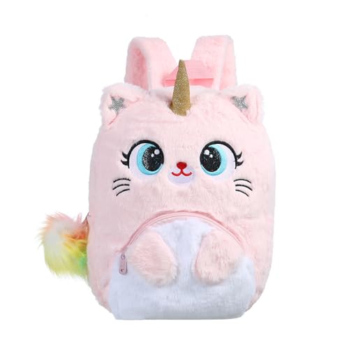 Qsvbeeqj Big Eyes Plüsch Rucksack Für Kinder Cartoon Schultasche Bunte Färbeschultern Tasche Für Mädchen Geschenk Vorschule Täglicher Gebrauch von Qsvbeeqj