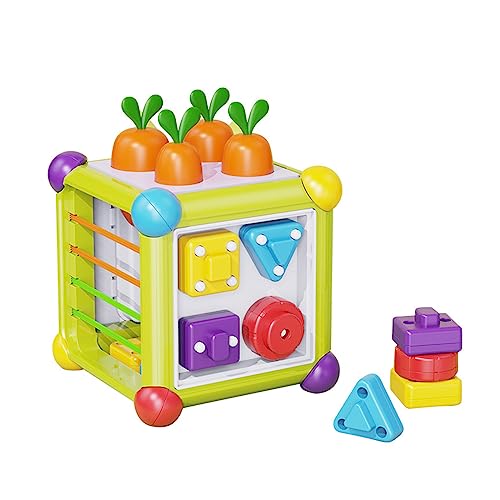 Qsvbeeqj Busy Cube Farbenfroher Puzzle Würfel Für Kleinkinder Von 3–5 Jahren Jungen Und Mädchen Vorschulalter Farb/Form Passende Puzzles Für Babys von Qsvbeeqj