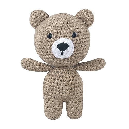 Qsvbeeqj Cartoon Stofftierpuppe Handgefertigt Gestrickt Mehrere Arten Weiche Tierform Stoffpuppe Kinder Beschwichtigen Schlafgeschenk von Qsvbeeqj