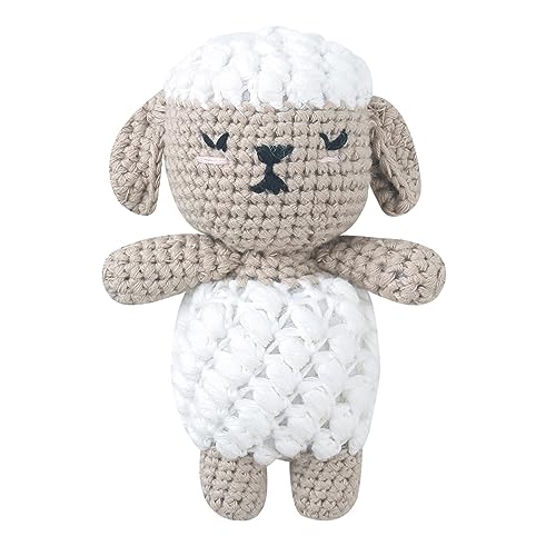 Qsvbeeqj Cartoon Stofftierpuppe Handgefertigt Gestrickt Mehrere Arten Weiche Tierform Stoffpuppe Kinder Beschwichtigen Schlafgeschenk von Qsvbeeqj