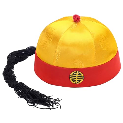 Qsvbeeqj Chinesischer Hut zum Verkleiden und Fotografieren, Requisiten für Rollenspiele und Theater, Feudalkaiser, Kaiser, Cosplay Qsvbeeqj Chinesischer Hut zum Verkleiden und Fotografieren, Requisiten für Rollenspiele und Theater, Feudalkaiser, Kaiser, Cosplay von Qsvbeeqj