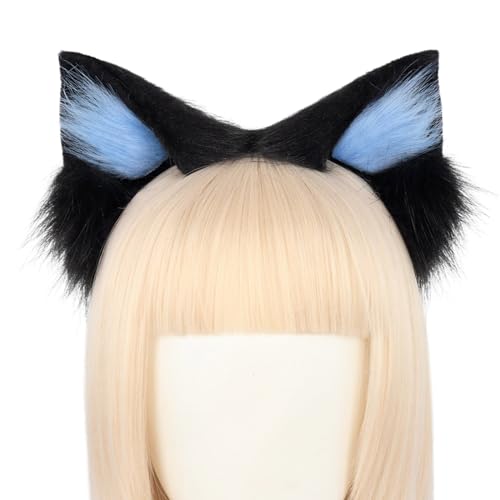 Qsvbeeqj Dienstmädchen Hairhoop Katzenohr Haarband Biegsames Ohr Stirnband Kostüm Hairhoop Mädchen Party Zubehör Subkulturen Kopfbedeckung von Qsvbeeqj