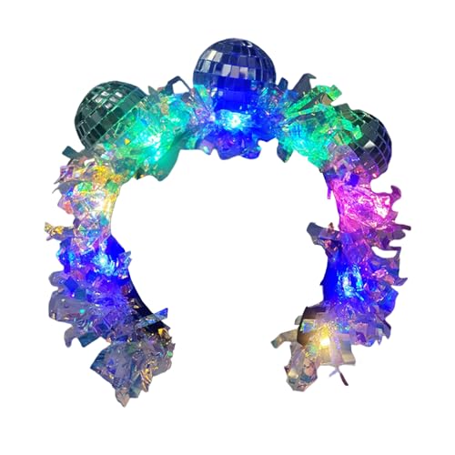 Qsvbeeqj Discos Bälle Stirnbänder Festival Musik Ring Vintage Kopf Funk Party Haarringe Karneval Erwachsene Kopfschmuck für Party Disco Neuheit Stirnband Qsvbeeqj Discos Bälle Stirnbänder Festival Musik Ring Vintage Kopf Funk Party Haarringe Karneval Erwachsene Kopfschmuck für Party Disco Neuheit Stirnband von Qsvbeeqj