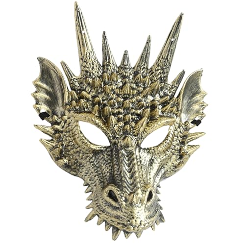 Qsvbeeqj Drachen Halloween Cosplay Kostüm Drachenkopf für Jungen Mädchen Halloween Festival Party Cosplay Requisiten von Qsvbeeqj