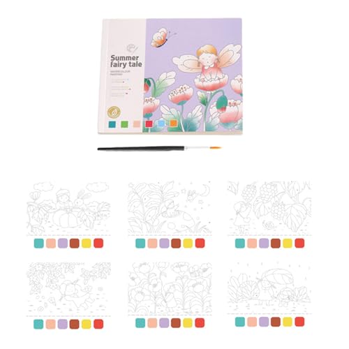 Qsvbeeqj Einfaches Mischungs Aquarell Malset Für Kinder Robuste Papiermaterialien Keine Farbe Erforderlich Bastelbedarf Für Schüler von Qsvbeeqj