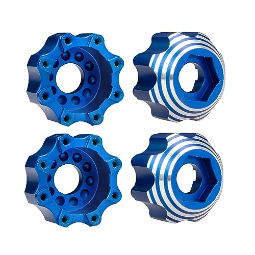 Qsvbeeqj Fernbedienung Auto Zubehör Metall Erweiterte Rad HexDrive Hub Adapter 4Pcs Langlebiges Gerät Modell Auto Geändert Teil von Qsvbeeqj