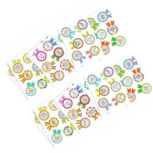 Qsvbeeqj Festliche Geburtstagsetiketten, 16 Blatt für Kinder, Partydekorationen und Aufkleber zum Dekorieren von Geschenken, Karten, Happy Birthday Etiketten Aufkleber Qsvbeeqj Festliche Geburtstagsetiketten, 16 Blatt für Kinder, Partydekorationen und Aufkleber zum Dekorieren von Geschenken, Karten, Happy Birthday Etiketten Aufkleber von Qsvbeeqj