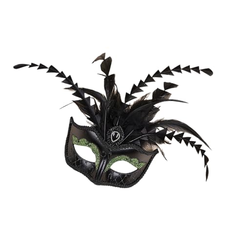 Qsvbeeqj Frauen Gefiederte Maskeraden Maske Venezianer Halloween Mardi Gras Kostüme Party Tanz Prom Masque Halbgesicht Eyemask Mardi Gras Kostümzubehör Für Männer Erwachsene Frauen Qsvbeeqj Frauen Gefiederte Maskeraden Maske Venezianer Halloween Mardi Gras Kostüme Party Tanz Prom Masque Halbgesicht Eyemask Mardi Gras Kostümzubehör Für Männer Erwachsene Frauen von Qsvbeeqj