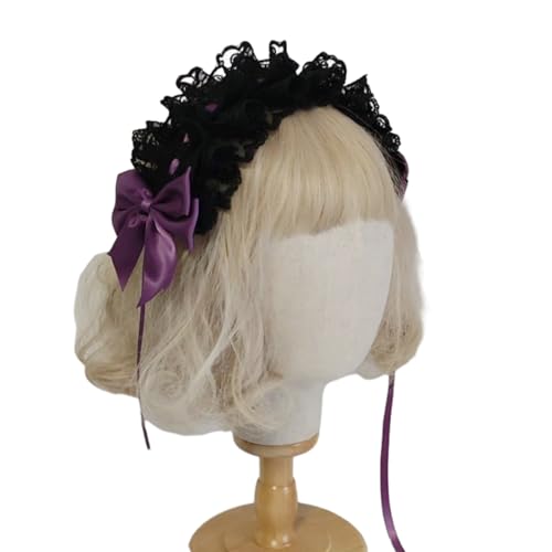 Qsvbeeqj Gothic Spitzen-Clip Bowling-Hut Überraschungshut Brautparty Cosplay Top Spitze Schwarz Qsvbeeqj Gothic Spitzen-Clip Bowling-Hut Überraschungshut Brautparty Cosplay Top Spitze Schwarz von Qsvbeeqj