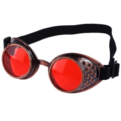 Qsvbeeqj Halloween-Brille, Vintage-Stil, Cyber, Schweißen, Goths, Cosplays, Brille, Halloween, Cosplays, Kostüme von Qsvbeeqj