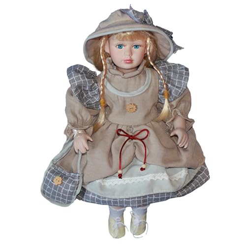 Qsvbeeqj Handgefertigte Ländliche Porzellanpuppe Mit Vintage Kleid Mittelpunkt Für Zuhause Tischpuppe Sammelpuppen Party Dekoration von Qsvbeeqj