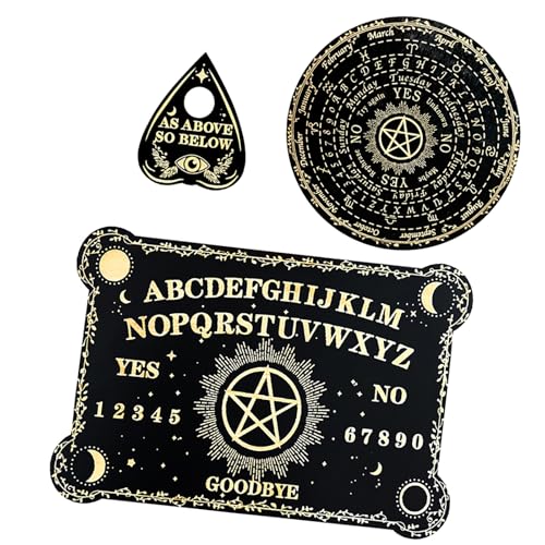 Qsvbeeqj Holz Geschnitzte Pendelbrett Holzwinderscheibe Witchcrafts Board Metaphysical Message Board von Qsvbeeqj