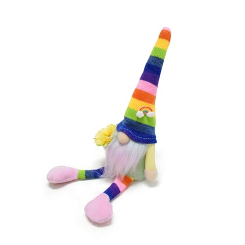 Qsvbeeqj Kleine Puppen mit Regenbogen Deko Ornament Regenbogen Neujahr Geburtstag Kinder von Qsvbeeqj