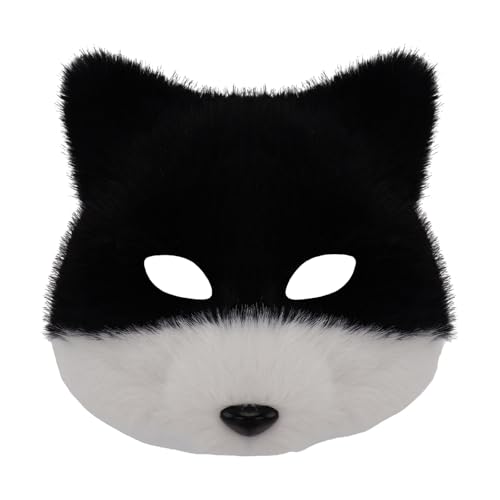 Qsvbeeqj Kunstpelze Wolf Katzen Füchse Halloween Party Cosplay Kostüm Zubehör Halbgesicht Karneval Maskeraden Plüsch Katzen halbes Gesicht Qsvbeeqj Kunstpelze Wolf Katzen Füchse Halloween Party Cosplay Kostüm Zubehör Halbgesicht Karneval Maskeraden Plüsch Katzen halbes Gesicht von Qsvbeeqj
