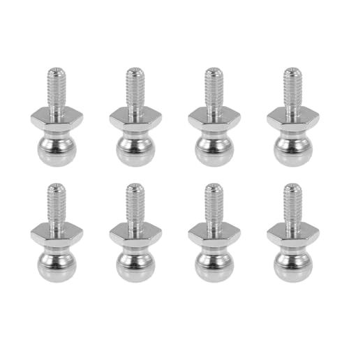 Qsvbeeqj Langlebige Präzise 10 X 4 8 Mm Kugelkopfschrauben Metall Kugelbolzen Fix Stoßdämpfer Für Ferngesteuerte Autos 8 Stück von Qsvbeeqj