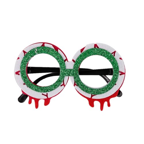 Qsvbeeqj Lustige Halloween-Brille, Kürbis-Brille, Cosplay-Requisiten, Party-Dekoration, Neuheit, Brillen, Halloween-Kostüm, Foto-Requisiten von Qsvbeeqj