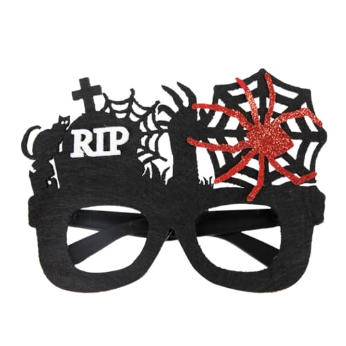 Qsvbeeqj Lustige Halloween-Brille, Kürbis-Brille, Cosplay-Requisiten, Party-Dekoration, Neuheit, Brillen, Halloween-Kostüm, Foto-Requisiten von Qsvbeeqj