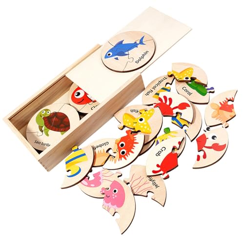 Qsvbeeqj Marine Animal Cognition Holzpuzzletafel Spielzeug Für Frühkindliche Entwicklung Und Interaktive Familienaktivitätsspielkreisform Puzzle Boards Für Kinder Qsvbeeqj Marine Animal Cognition Holzpuzzletafel Spielzeug Für Frühkindliche Entwicklung Und Interaktive Familienaktivitätsspielkreisform Puzzle Boards Für Kinder von Qsvbeeqj