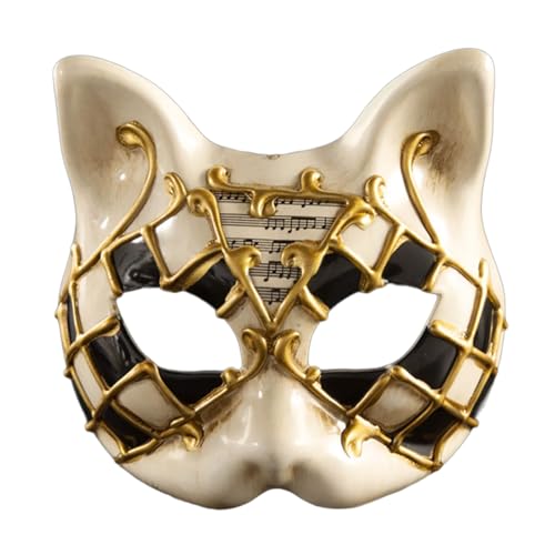 Qsvbeeqj Maskerade-Augenmaske für Damen und Herren, Maskerade, halbes Gesicht, Kostüm-Zubehör für Cosplay, Party, Halloween, Augenmaske von Qsvbeeqj