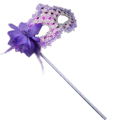 Qsvbeeqj Maskerade mit Stab, gefiederte Maskerade, halbes Gesicht für Frauen, Bälle, Halloween, Cosplay, Partys, Motto-Party Qsvbeeqj Maskerade mit Stab, gefiederte Maskerade, halbes Gesicht für Frauen, Bälle, Halloween, Cosplay, Partys, Motto-Party von Qsvbeeqj