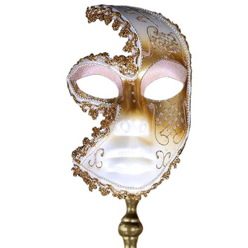 Qsvbeeqj Masquerade Maske Halloween Cosplay Halbgesicht Maske Masquerade Halbmaske Für Halloween Kostüm Masquerade Party Abschluss von Qsvbeeqj