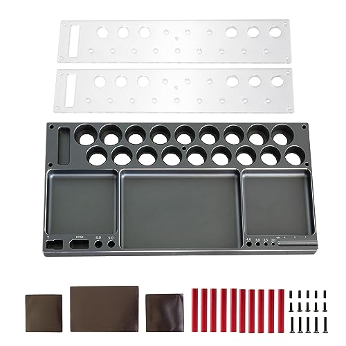 Qsvbeeqj Modell Schraube Tablett 2 Ebenen Mutter Fernbedienung Modell Reparatur Werkzeug Kits Tablett Für Schraubendreher Auto Teile Muttern von Qsvbeeqj