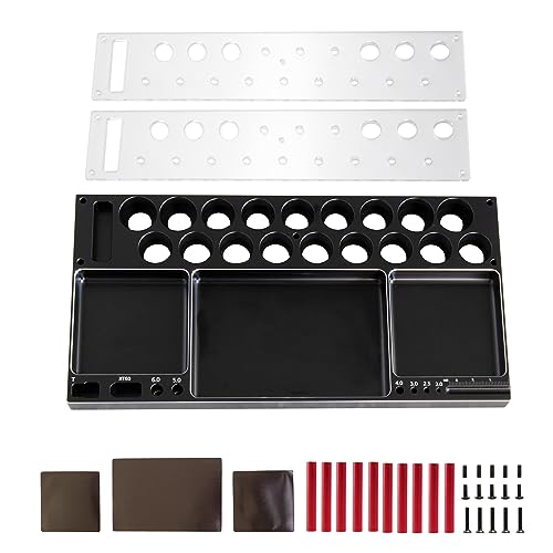 Qsvbeeqj Modell Schraube Tablett 2 Ebenen Mutter Fernbedienung Modell Reparatur Werkzeug Kits Tablett Für Schraubendreher Auto Teile Muttern von Qsvbeeqj