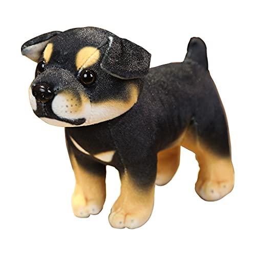 Qsvbeeqj Nette Simulation Hund Plüsch Hund Puppen Gefüllte Weiche Schlafenszeit Freund Geschenk Komfort Rassel Für Für Babys Kinder Junge von Qsvbeeqj