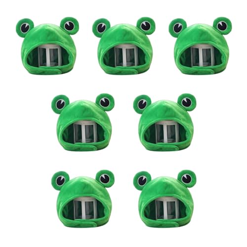 Qsvbeeqj Niedlicher Plüsch für Froschmütze, grüner Schal, Ohrenklappe, weich, Winter, warm, Ski, volle Kopfbedeckung für Damen und Herren, Cosplay-Kostüm, große Ohren Qsvbeeqj Niedlicher Plüsch für Froschmütze, grüner Schal, Ohrenklappe, weich, Winter, warm, Ski, volle Kopfbedeckung für Damen und Herren, Cosplay-Kostüm, große Ohren von Qsvbeeqj