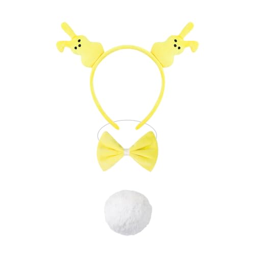 Qsvbeeqj Osterhasen Zubehör Kostüm Halloween Cosplay Kostüm Kaninchen Ohren Stirnband Fliege Gesicht Aufkleber Häschen Schwanz Ostern Set Qsvbeeqj Osterhasen Zubehör Kostüm Halloween Cosplay Kostüm Kaninchen Ohren Stirnband Fliege Gesicht Aufkleber Häschen Schwanz Ostern Set von Qsvbeeqj