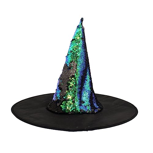 Qsvbeeqj Pailletten Hexenhut Halloween Party Breite Krempe Spitze Hut Tüll Zubehör Spinnennetz Hexenhut Erwachsene Qsvbeeqj Pailletten Hexenhut Halloween Party Breite Krempe Spitze Hut Tüll Zubehör Spinnennetz Hexenhut Erwachsene von Qsvbeeqj