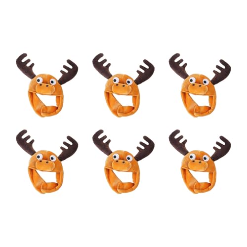 Qsvbeeqj Plüsch-Elchhut für Kinder und Erwachsene, weiches Tier-Design, Kopfbedeckung, Hut für kaltes Wetter und Karneval, Party, Feier, Plüsch-Kostüm-Zubehör Qsvbeeqj Plüsch-Elchhut für Kinder und Erwachsene, weiches Tier-Design, Kopfbedeckung, Hut für kaltes Wetter und Karneval, Party, Feier, Plüsch-Kostüm-Zubehör von Qsvbeeqj