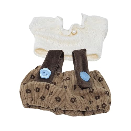 Qsvbeeqj Puppenkleidungsstück Set Buntes Top Shirt Und Overalls Für 10 cm Plüsch Figur Baumwollkleidung Für Kinder Rollenspiele Game Garderobe Kollektion Qsvbeeqj Puppenkleidungsstück Set Buntes Top Shirt Und Overalls Für 10 cm Plüsch Figur Baumwollkleidung Für Kinder Rollenspiele Game Garderobe Kollektion von Qsvbeeqj
