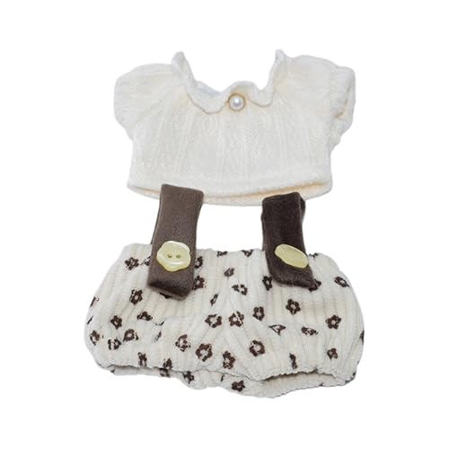 Qsvbeeqj Puppenkleidungsstück Set Buntes Top Shirt Und Overalls Für 10 cm Plüsch Figur Baumwollkleidung Für Kinder Rollenspiele Game Garderobe Kollektion Qsvbeeqj Puppenkleidungsstück Set Buntes Top Shirt Und Overalls Für 10 cm Plüsch Figur Baumwollkleidung Für Kinder Rollenspiele Game Garderobe Kollektion von Qsvbeeqj