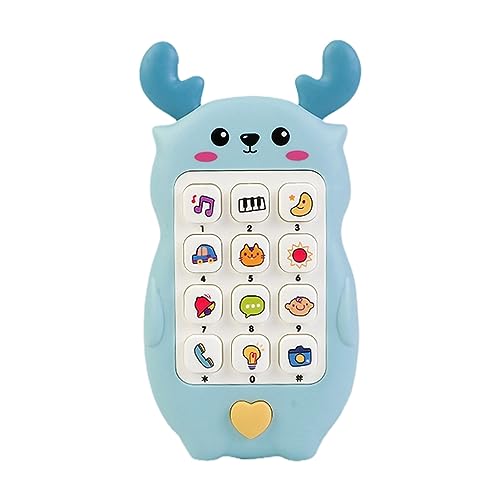 Qsvbeeqj Puzzle Handy Spielzeug Baby Telefon Spielzeug Kaubares Licht Sound Spielzeug Früherziehungsspielzeug Greifspielzeug Hand Auge Koordinationsspielzeug von Qsvbeeqj