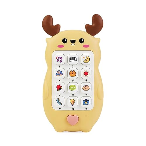 Qsvbeeqj Puzzle Handy Spielzeug Baby Telefon Spielzeug Kaubares Licht Sound Spielzeug Früherziehungsspielzeug Greifspielzeug Hand Auge Koordinationsspielzeug von Qsvbeeqj