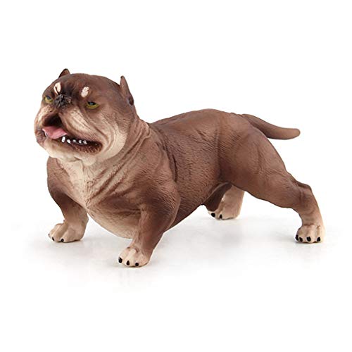 Qsvbeeqj Realistische Welpe Bulldogge Figur Statue Skulptur Modell Für Hundeliebhaber Sammlung Wissenschaft Bildung von Qsvbeeqj