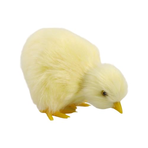 Qsvbeeqj Realistisches Plüschtier Kuscheltiere Spielzeugmodell Figur Huhn Spielzeug Interaktionspuppe Für Partydekorationen Kinder Ostergeschenk von Qsvbeeqj