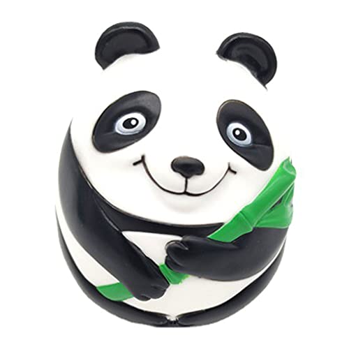 Qsvbeeqj Schreibtisch Skulptur Spielzeug Aus Kunststoff In Panda Form Mit Festem Boden Für Kreative Bürodekorationen Zum Stressabbau von Qsvbeeqj