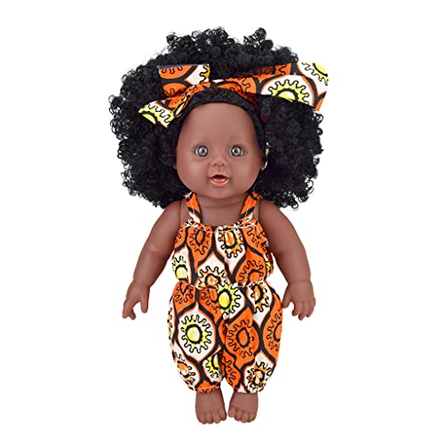 Qsvbeeqj Simulierte Mädchen Afrikanische Schwarz Für Baby Frühen Pädagogisches Spielzeug Bett/Sofa Begleiten Liefert Made Baby GIF von Qsvbeeqj