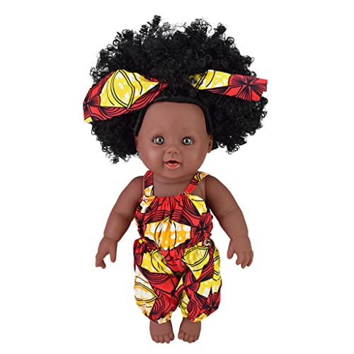 Qsvbeeqj Simulierte Mädchen Afrikanische Schwarz Für Baby Frühen Pädagogisches Spielzeug Bett/Sofa Begleiten Liefert Made Baby GIF von Qsvbeeqj