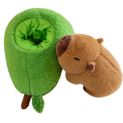 Qsvbeeqj Stilvolle Capybaras Plüschfiguren Einfach Zu Verwendendes Stofftier Tragbares Modeaccessoire Für Wohnaccessoires Und Bürobedarf von Qsvbeeqj