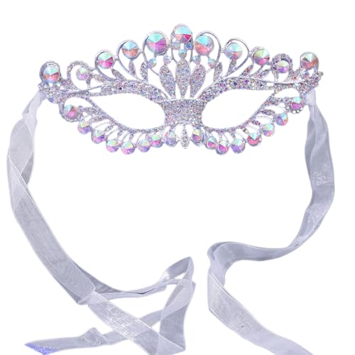 Qsvbeeqj Strass-Maskerade, Halloween-Party, Augenmaske, Augenmaskerade, Augenmaske, für Frauen, Hochzeitsfeier von Qsvbeeqj